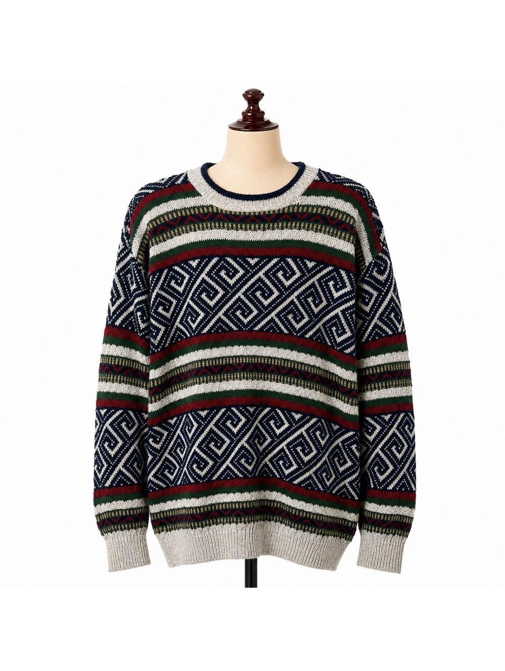 Susquehanna Trail Outfitters Men’s Vintage 90s Geometric Knit Sweater M USA
